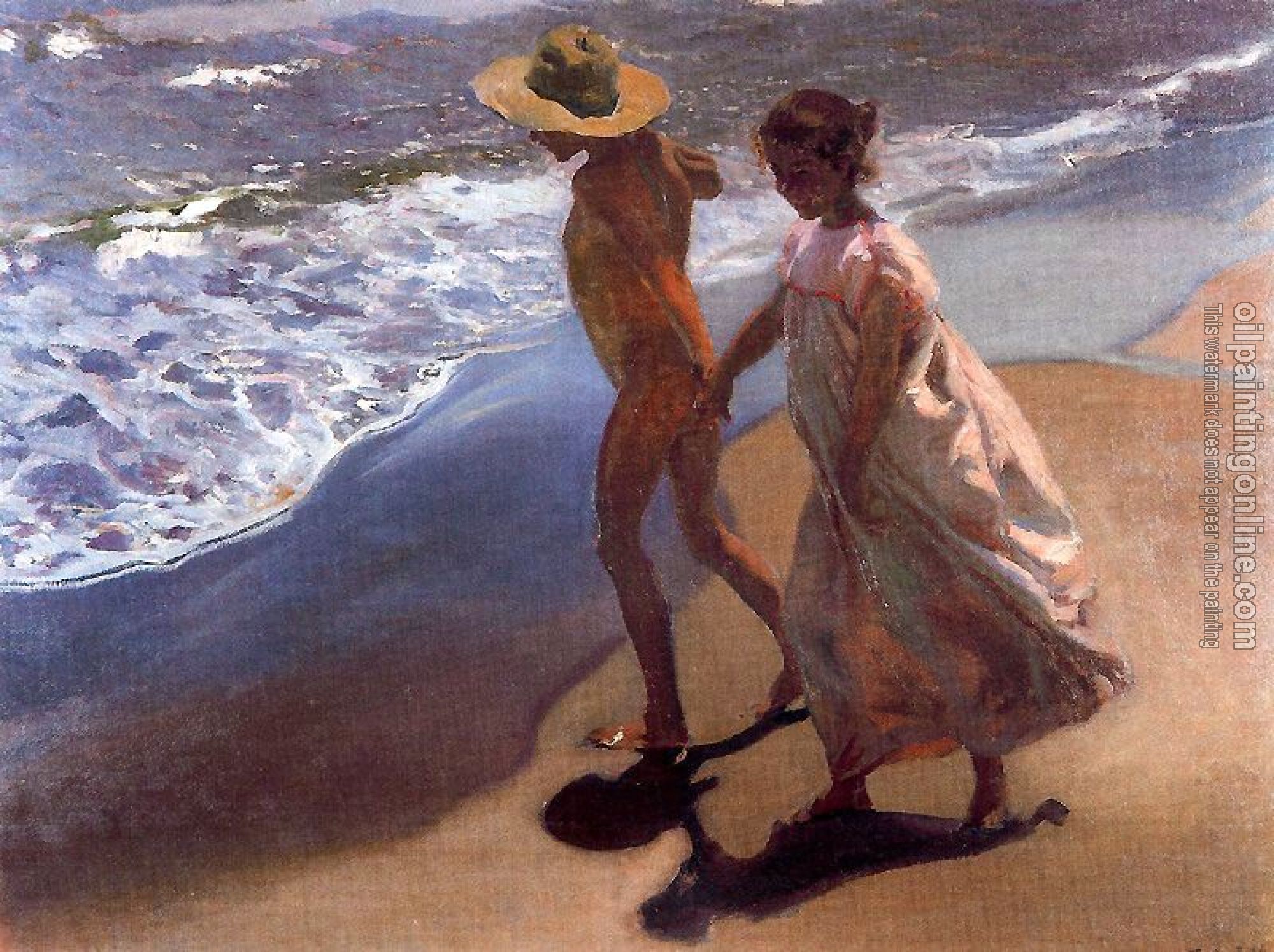 Joaquin Sorolla y Bastida - To the Water